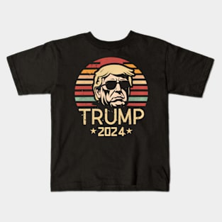 Donald Trump For President 2024 No More Bull Kids T-Shirt